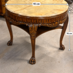 Mermer tablalı masa MS0006